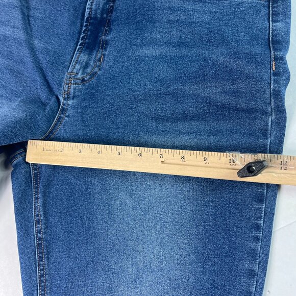 Frye Jeans Womens 34x28* High Rise Cropped Ankle Blue Faded Stretch Denim Tag 14 - Picture 14 of 16